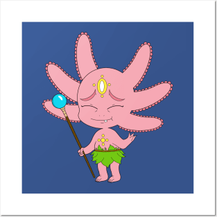 The Axolotl Elder Redraw (2021) Posters and Art